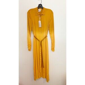 Forte Forte Ombré Marigold Midi Dress Size  US 4 Made In Italy
